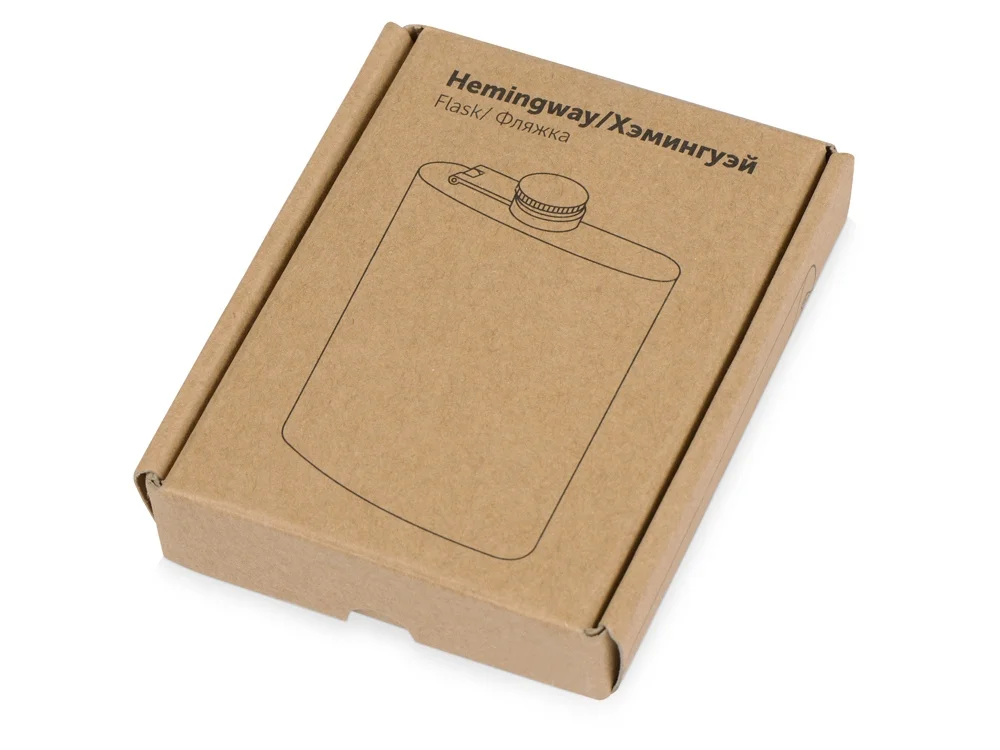 Фляжка Hemingway серебристый 198 мл - фото 4