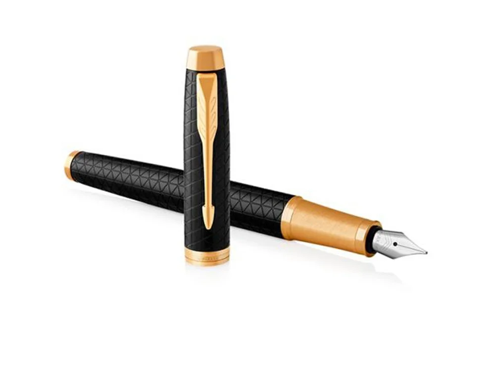 Ручка перьевая Parker IM Premium F черный золотистый - фото 4