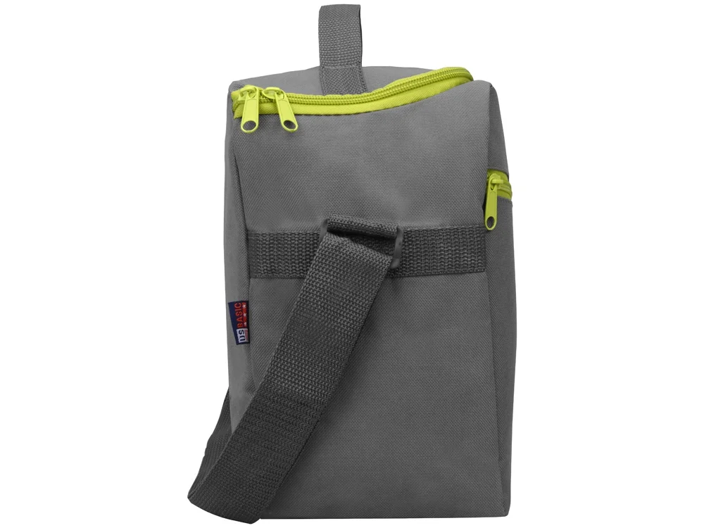 Изотермическая сумка-холодильник Classic серый/зеленое яблоко - фото 6
