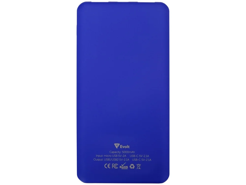 Внешний аккумулятор Reserve с USB Type-C 5000 mAh синий - фото 3