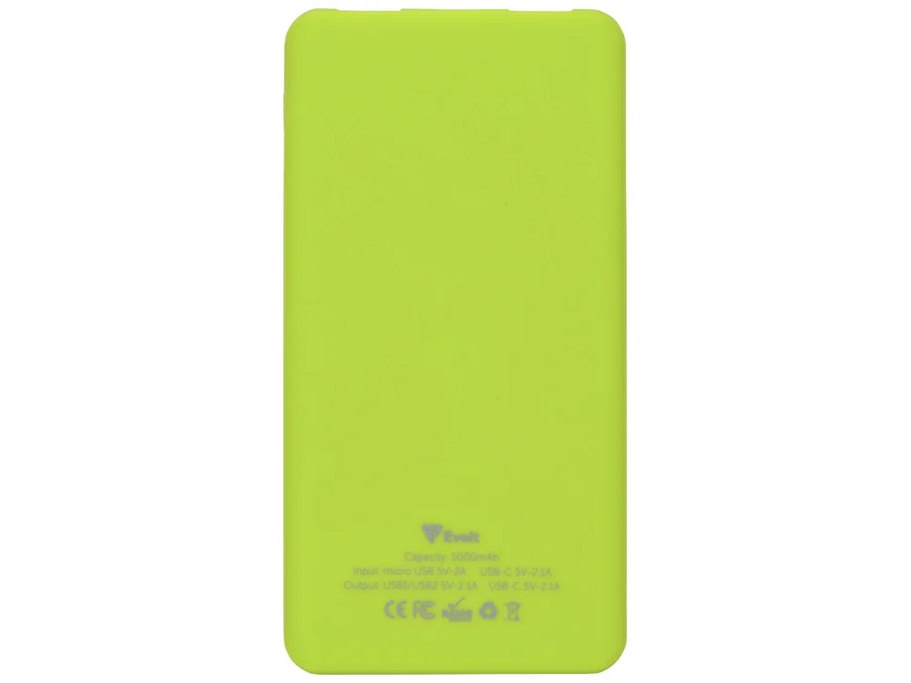 Внешний аккумулятор Reserve с USB Type-C 5000 mAh зеленое яблоко - фото 3