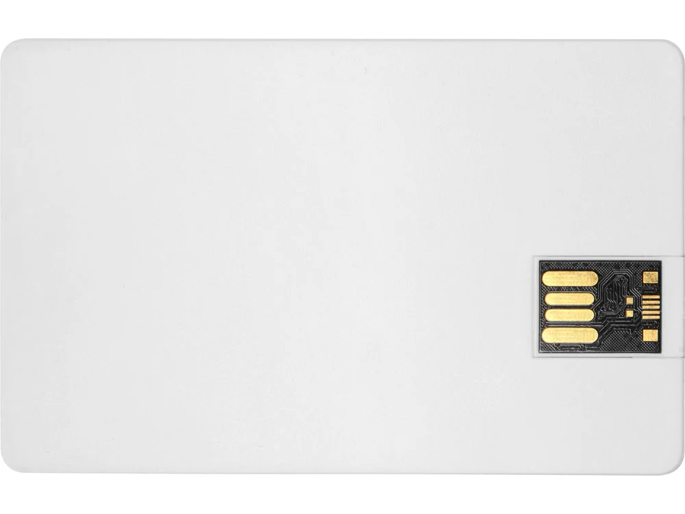 USB 2.0-флешка на 16 Гб Card в виде пластиковой карты белый 16Gb - фото 4