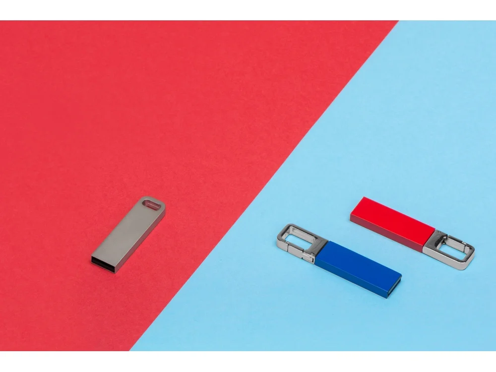 USB 2.0- флешка на 16 Гб Fero с мини-чипом серебристый 16Gb - фото 3
