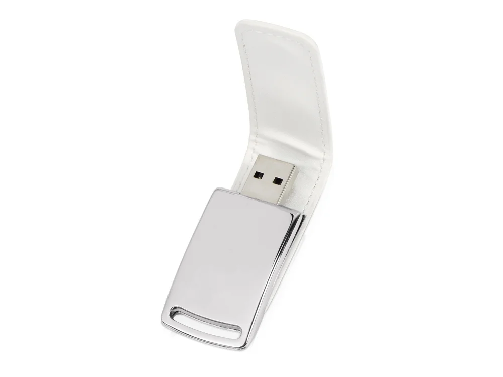 USB-флешка на 16 Гб Vigo с магнитным замком белый/серебристый 16Gb - фото 2