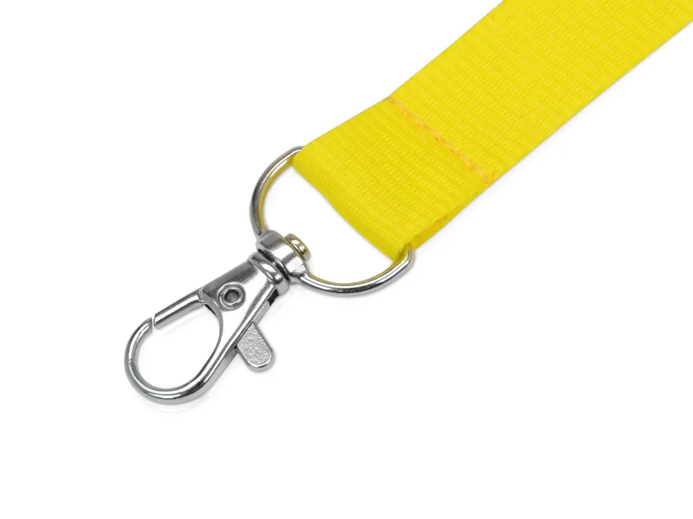 Ланьярд с карабином, желтый - фото 2