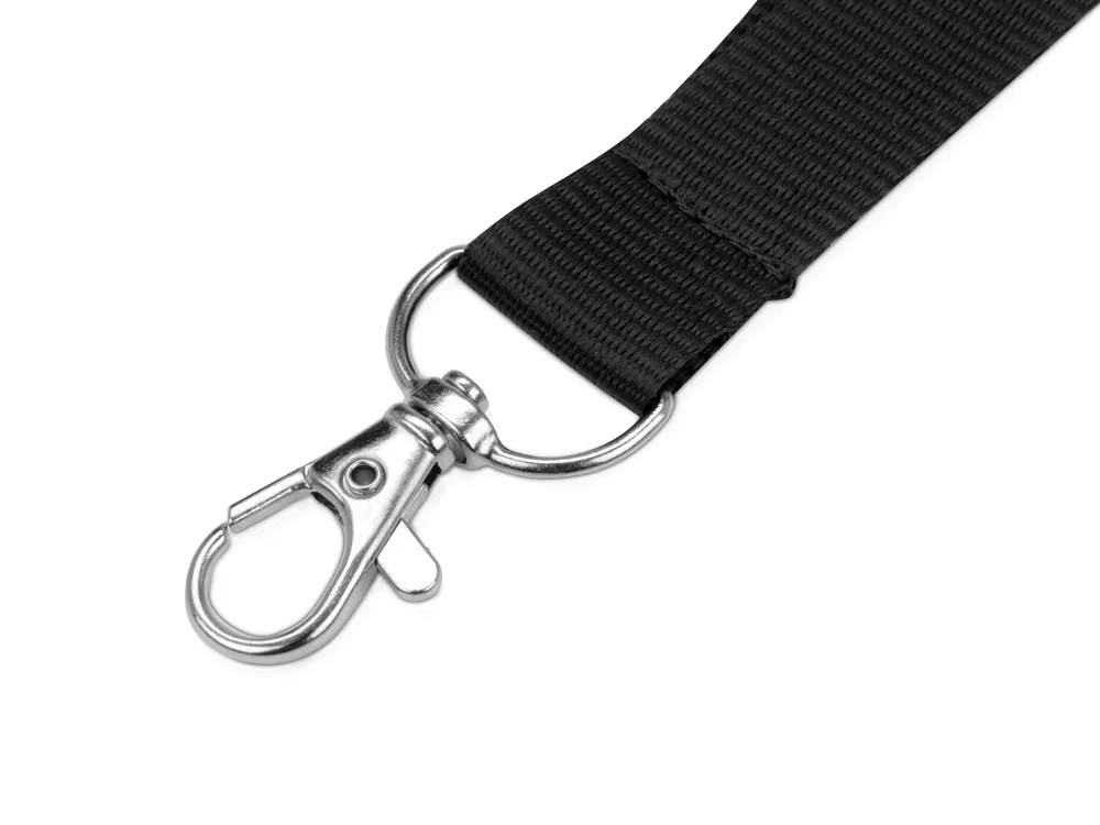 Ланьярд с карабином черный - фото 2