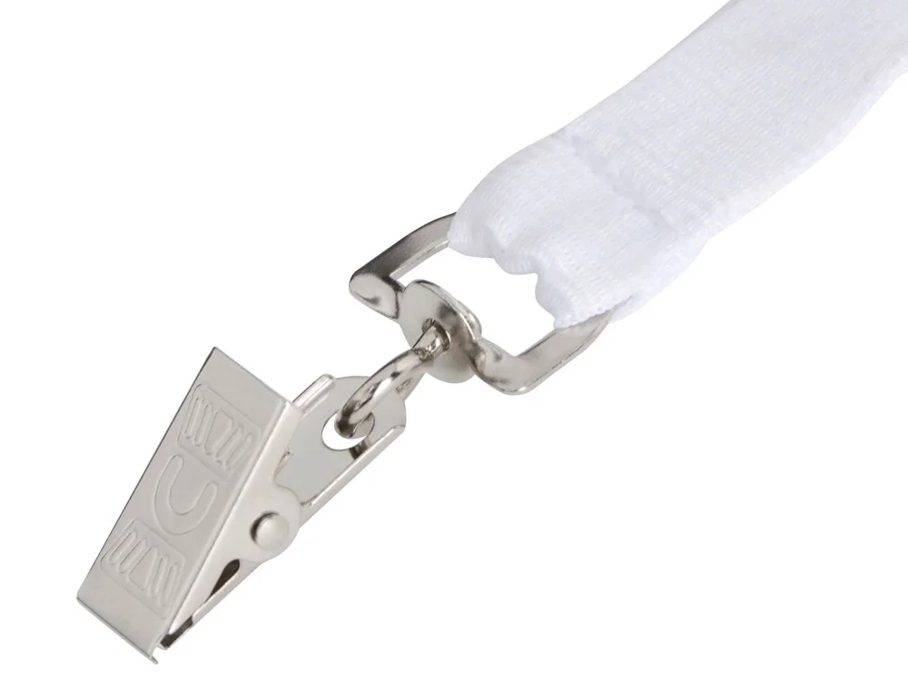Ланьярд с клипом белый - фото 2