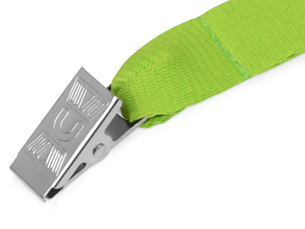 Ланьярд с клипом, зеленое яблоко - фото 2