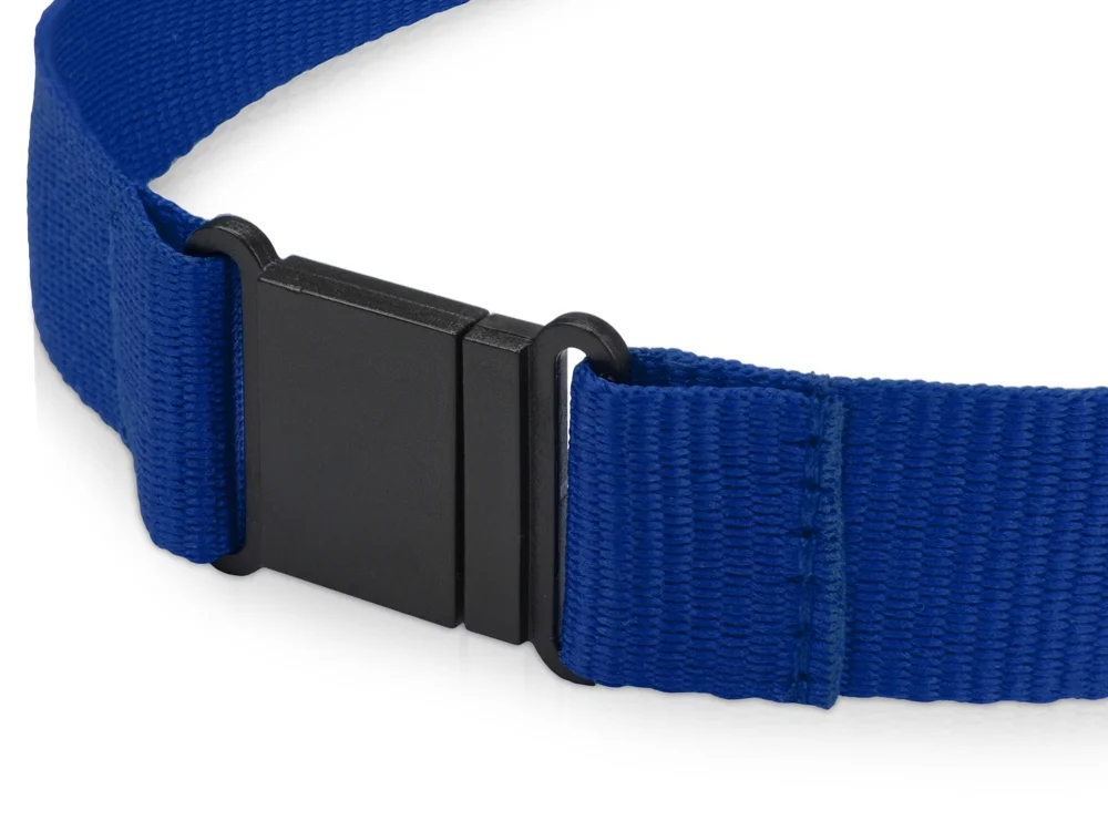 Ланьярд с карабином и замком безопасного разрыва, синий - фото 3