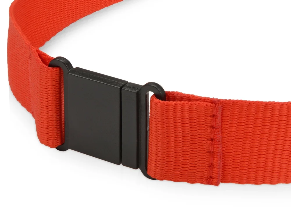 Ланьярд с карабином и замком безопасного разрыва, красный - фото 3