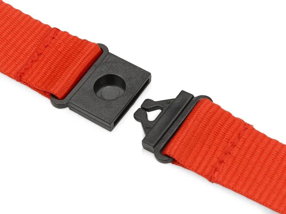 Ланьярд с карабином и замком безопасного разрыва, красный - фото 4
