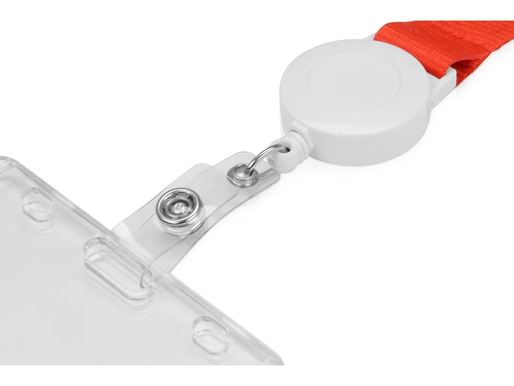 Ланьярд с ретрактором, красный - фото 3
