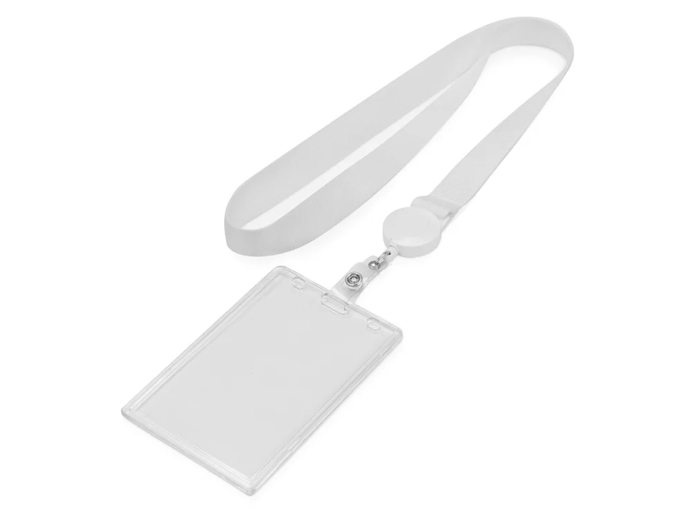 Ланьярд с ретрактором, белый - фото 2