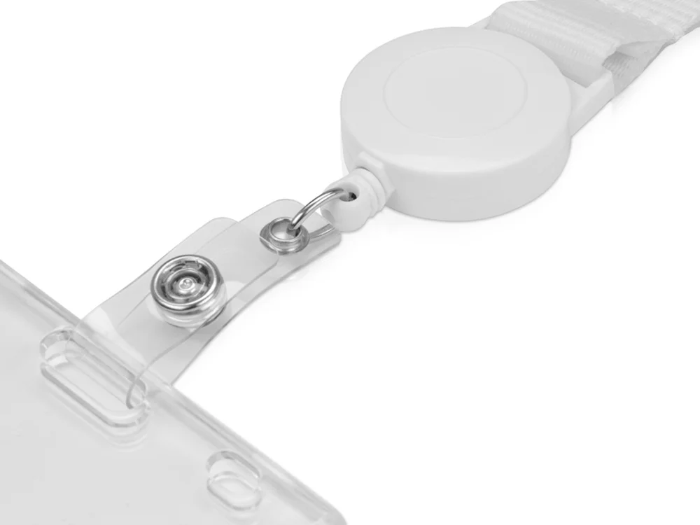 Ланьярд с ретрактором, белый - фото 3