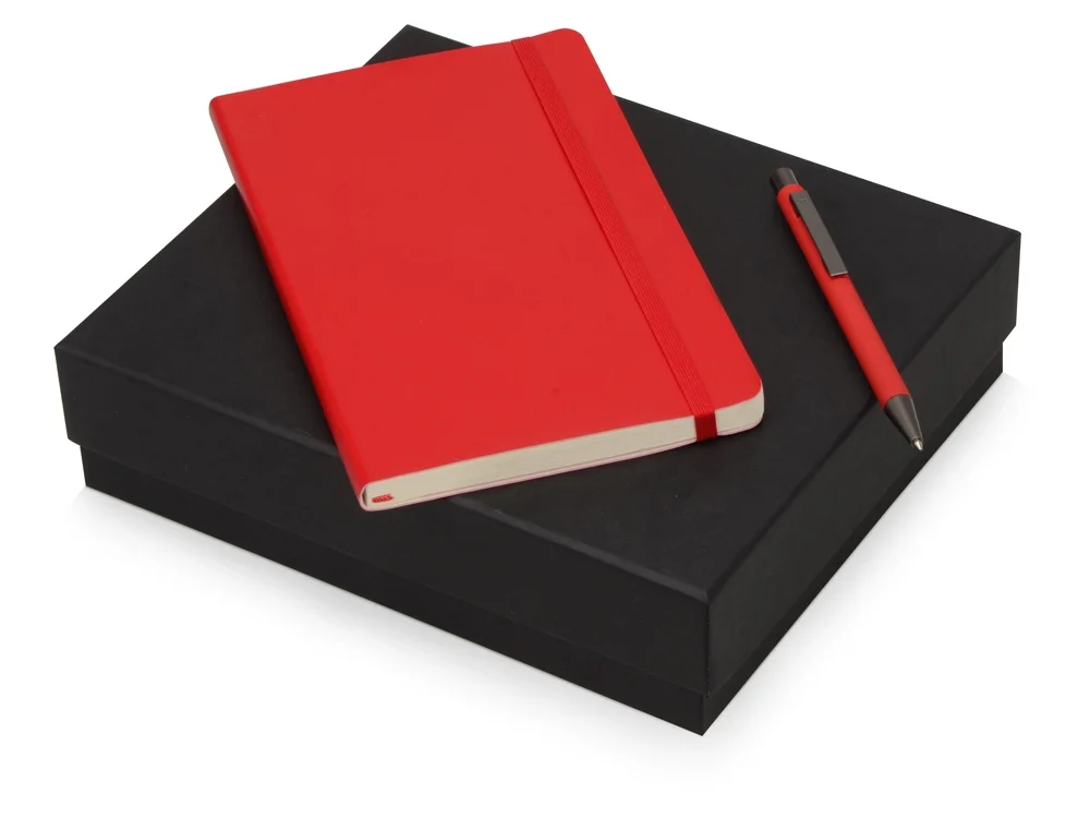 Подарочный набор Moleskine Van Gogh с блокнотом А5 Soft и ручкой красный - фото 1