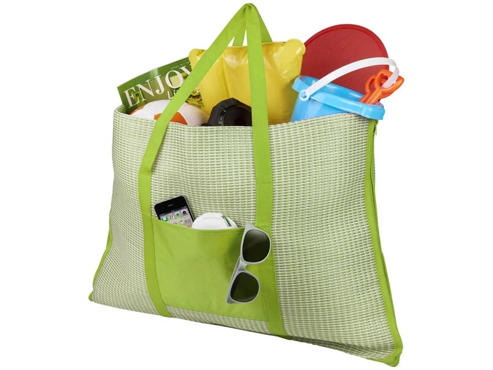 Пляжная складная сумка-коврик «Bonbini», лайм - фото 5
