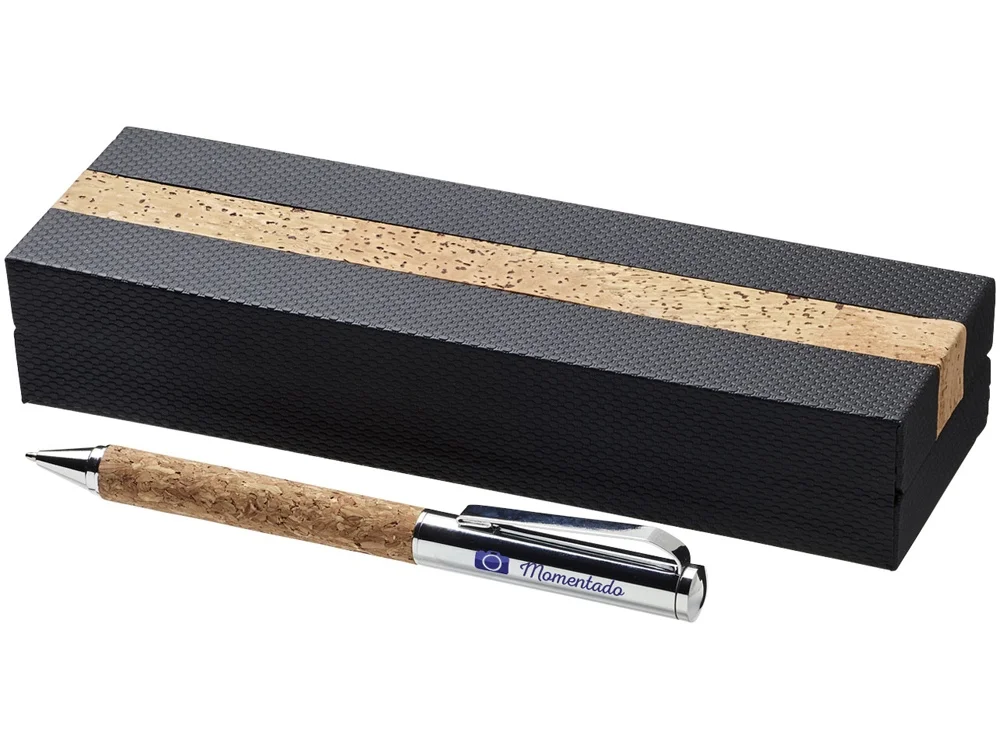 Ручка шариковая Cortegana коричневый/серебристый - фото 5