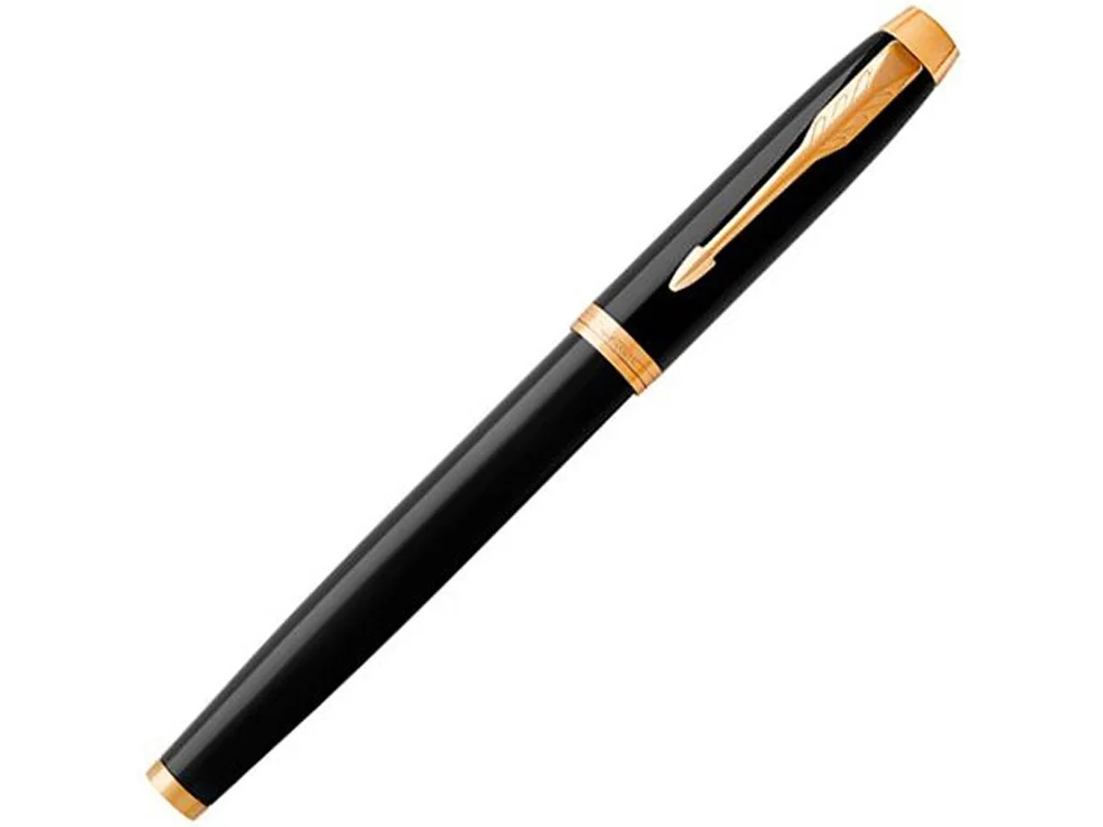 Ручка роллер Parker IM Core Black GT черный глянцевый/золотистый - фото 2