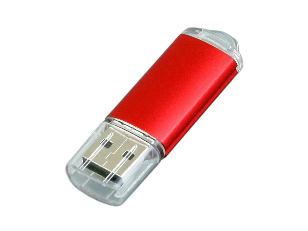 USB 2.0- флешка на 8 Гб с прозрачным колпачком красный 8Gb - фото 3