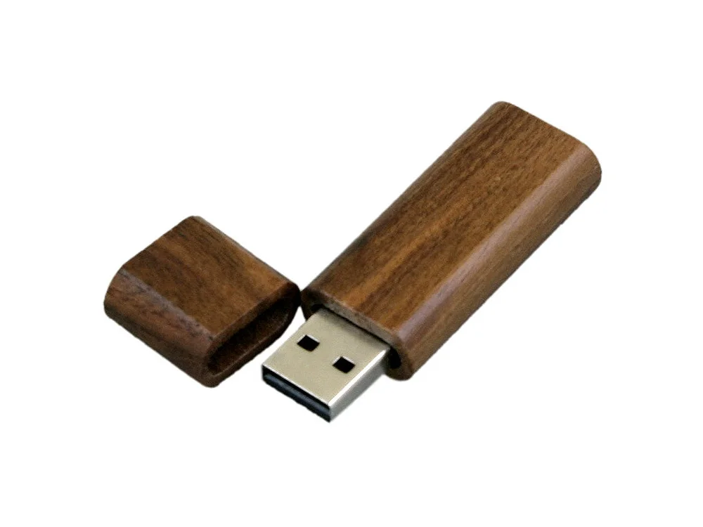 USB 2.0- флешка на 16 Гб эргономичной прямоугольной формы с округленными краями коричневый 16Gb - фото 2