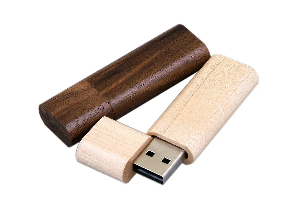USB 2.0- флешка на 16 Гб эргономичной прямоугольной формы с округленными краями коричневый 16Gb - фото 3