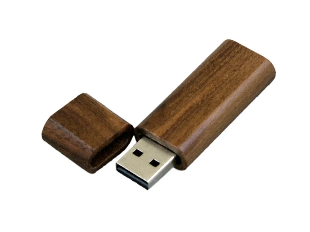 USB 2.0- флешка на 32 Гб эргономичной прямоугольной формы с округленными краями коричневый 32Gb - фото 2