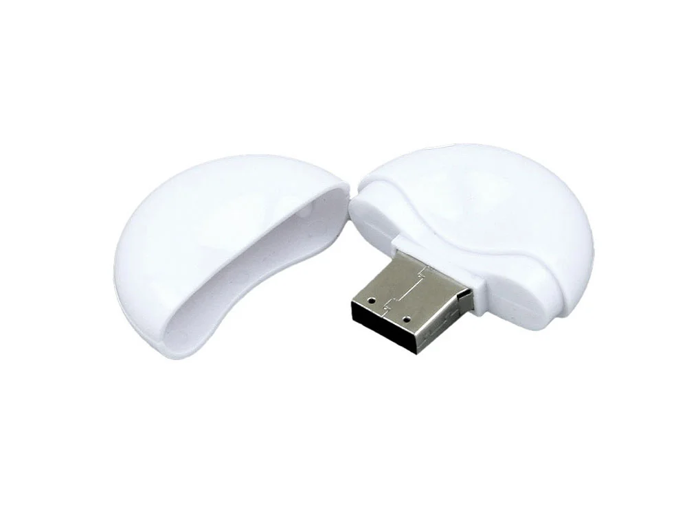 USB 2.0- флешка промо на 8 Гб круглой формы белый 8Gb - фото 2