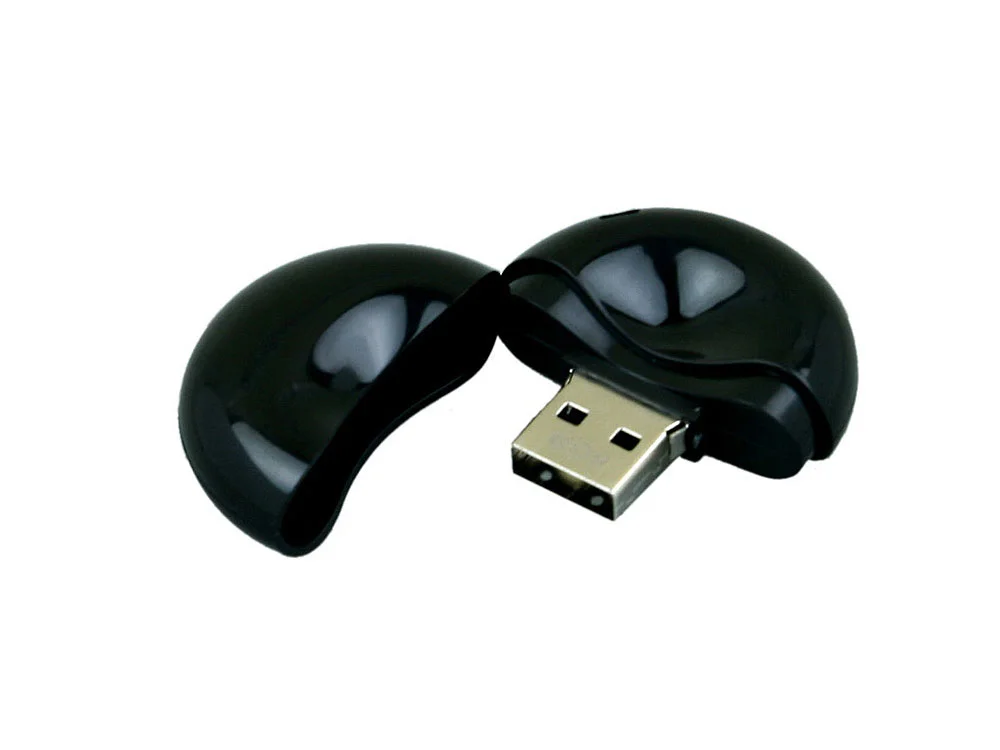 USB 2.0- флешка промо на 8 Гб круглой формы черный 8Gb - фото 2