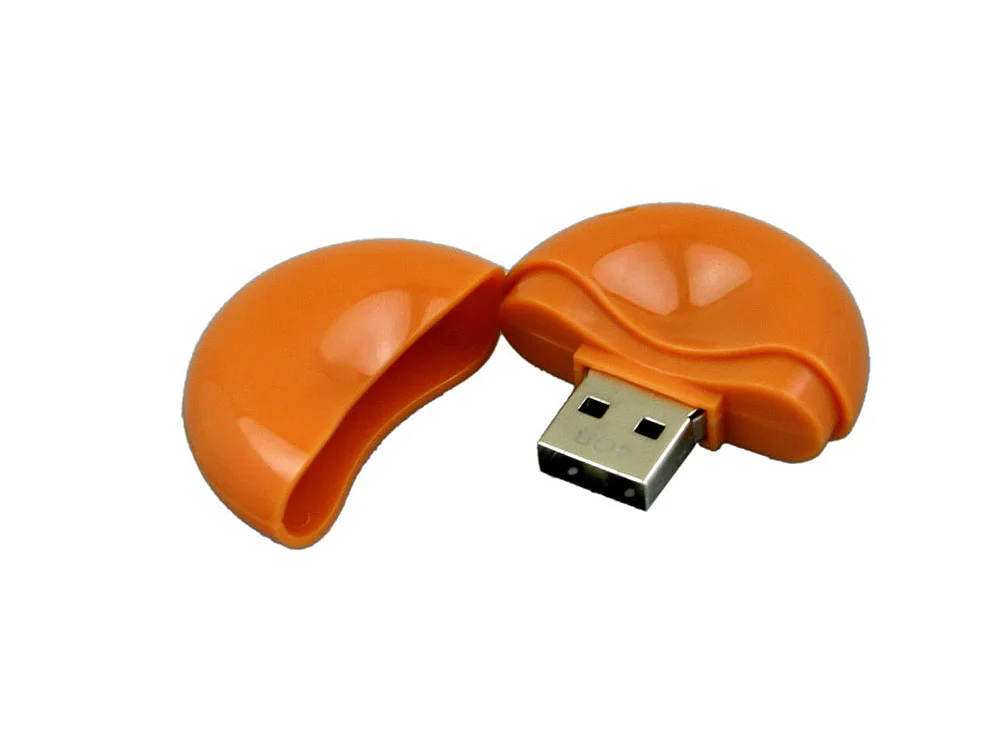 USB 2.0- флешка промо на 8 Гб круглой формы оранжевый 8Gb - фото 2