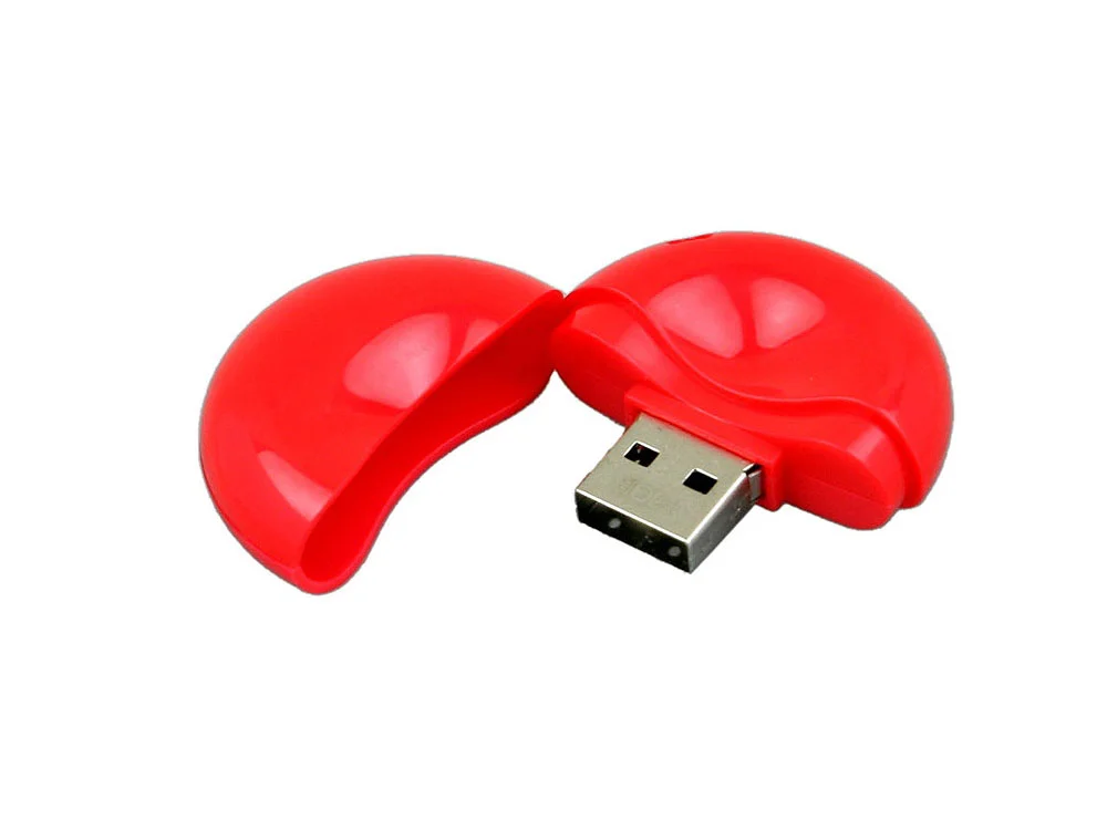 USB 2.0- флешка промо на 8 Гб круглой формы красный 8Gb - фото 2