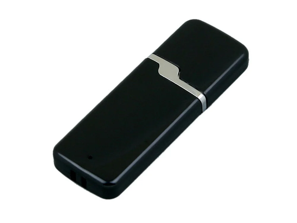 USB 2.0- флешка на 16 Гб с оригинальным колпачком черный 16Gb - фото 1