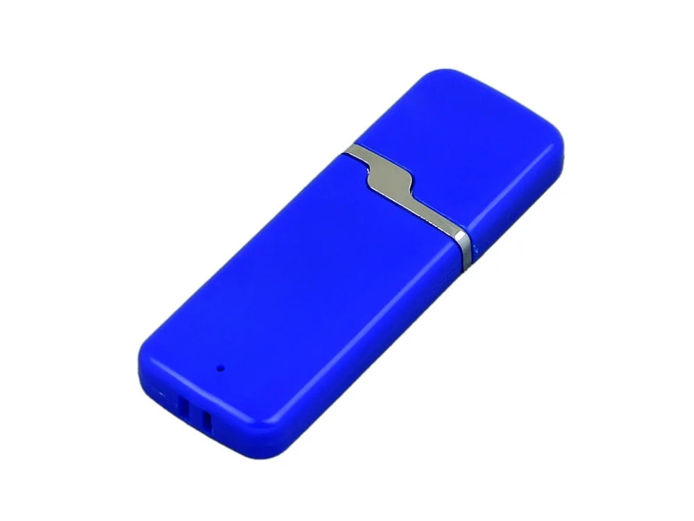 USB 2.0- флешка на 16 Гб с оригинальным колпачком синий 16Gb - фото 1