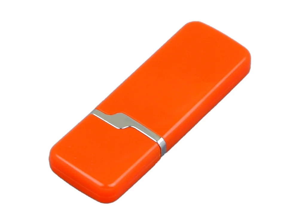 USB 2.0- флешка на 16 Гб с оригинальным колпачком оранжевый 16Gb - фото 3