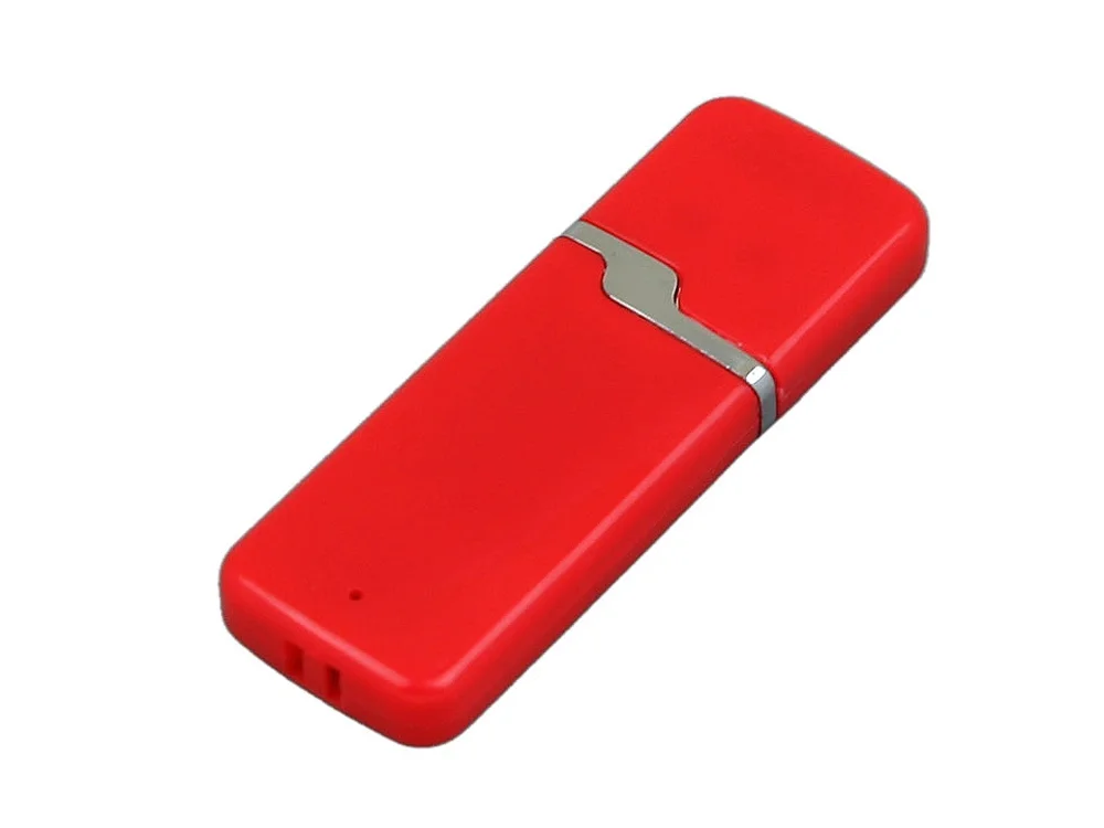 USB 2.0- флешка на 16 Гб с оригинальным колпачком красный 16Gb - фото 1