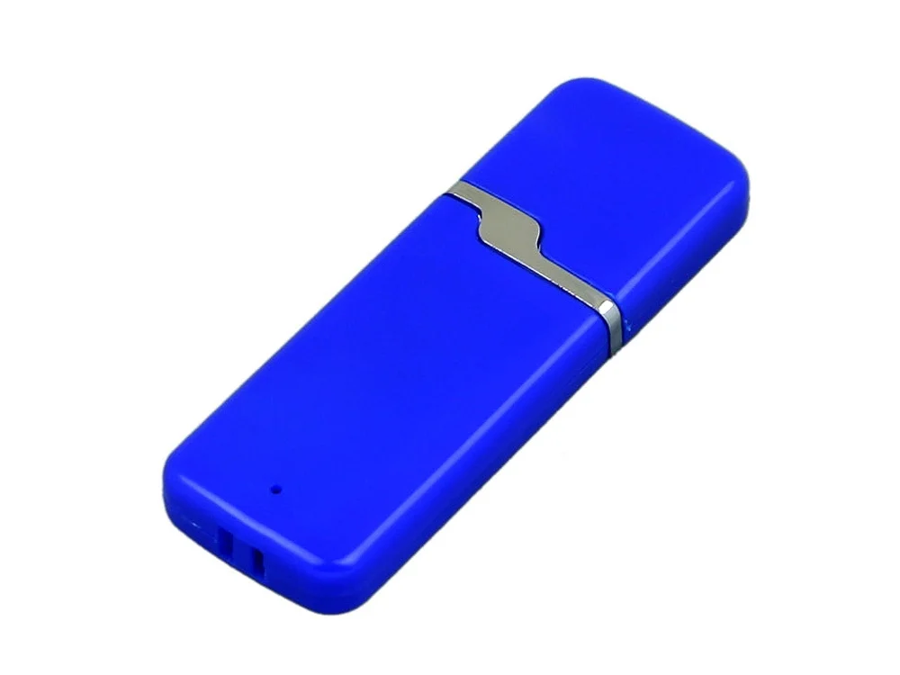 USB 2.0- флешка на 32 Гб с оригинальным колпачком синий 32Gb - фото 1