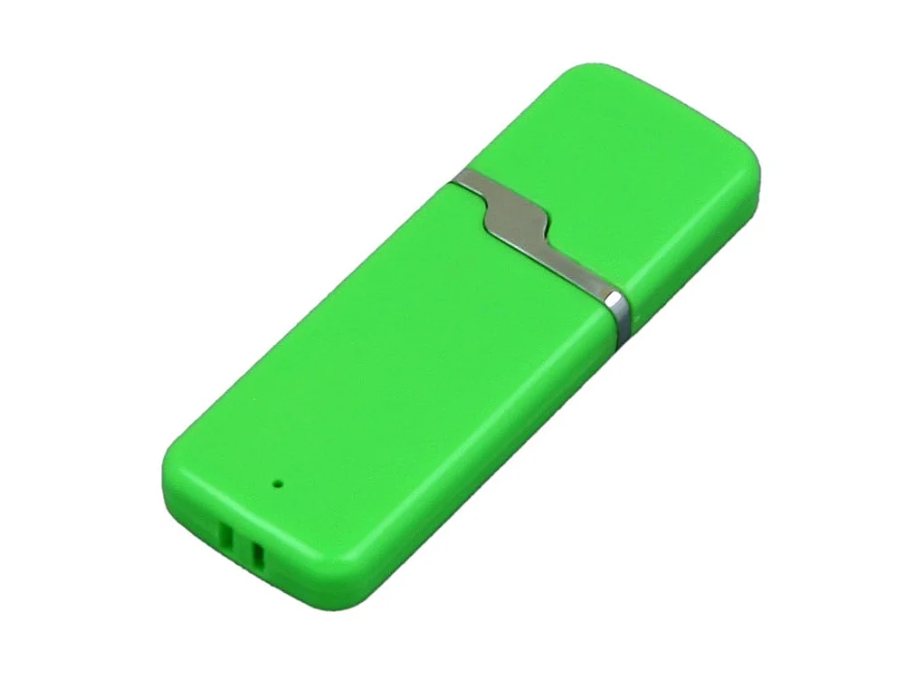 USB 2.0- флешка на 32 Гб с оригинальным колпачком зеленый 32Gb - фото 1