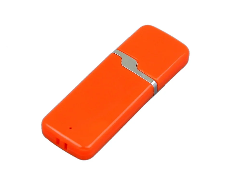 USB 2.0- флешка на 32 Гб с оригинальным колпачком оранжевый 32Gb - фото 1