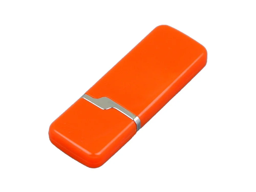 USB 2.0- флешка на 32 Гб с оригинальным колпачком оранжевый 32Gb - фото 3