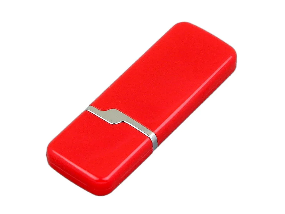 USB 2.0- флешка на 32 Гб с оригинальным колпачком красный 32Gb - фото 3