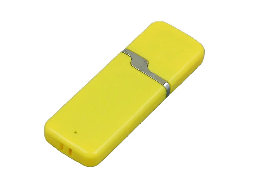USB 2.0- флешка на 32 Гб с оригинальным колпачком желтый 32Gb - фото 1