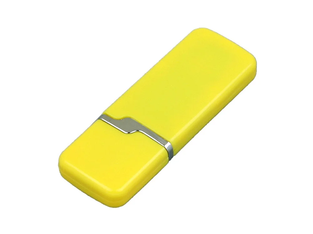 USB 2.0- флешка на 32 Гб с оригинальным колпачком желтый 32Gb - фото 3