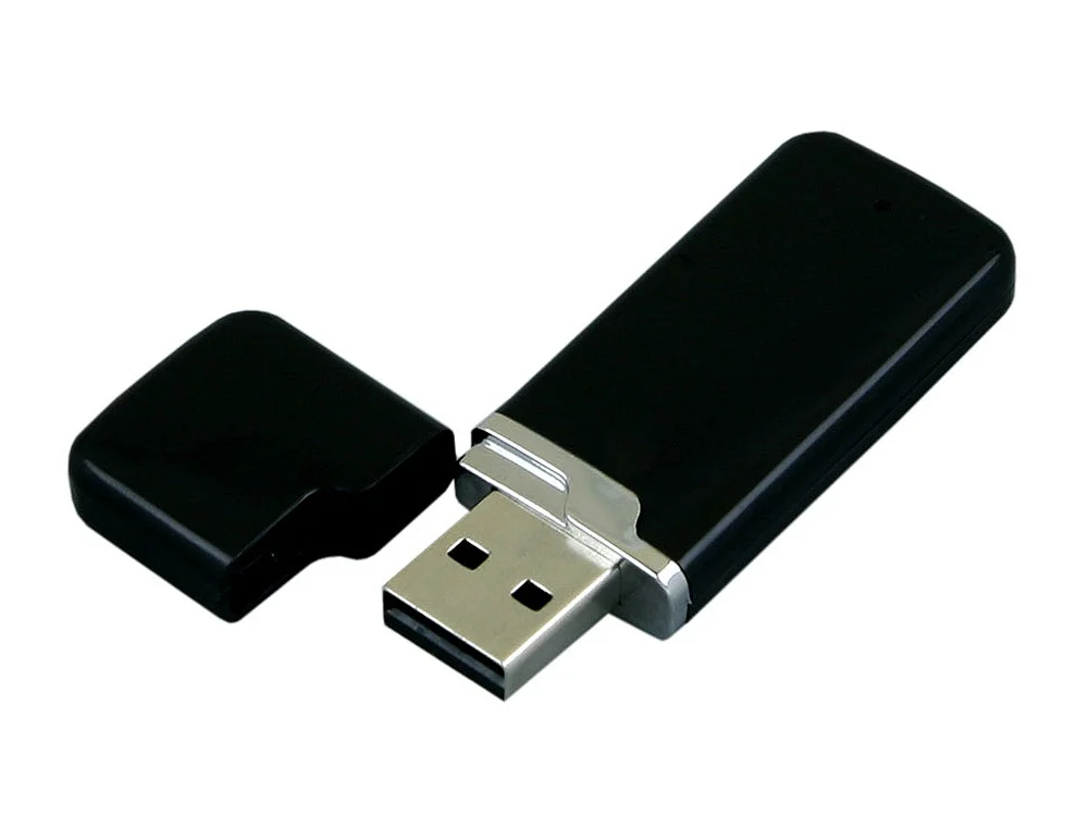 USB 2.0- флешка на 64 Гб с оригинальным колпачком черный 64Gb - фото 2