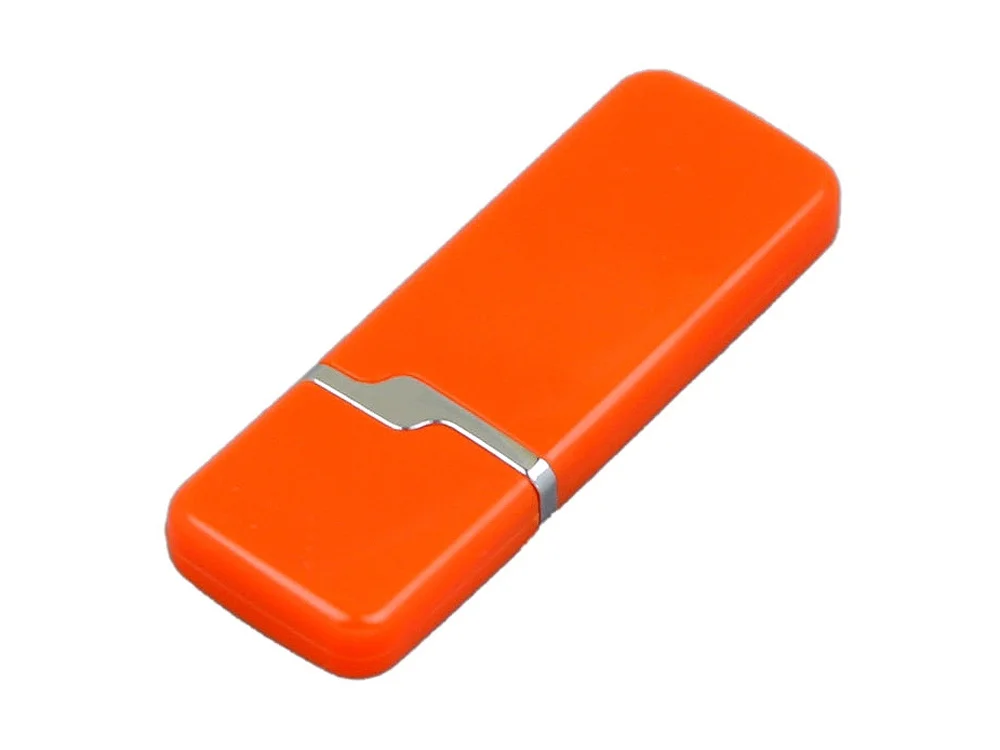 USB 2.0- флешка на 64 Гб с оригинальным колпачком оранжевый 64Gb - фото 3