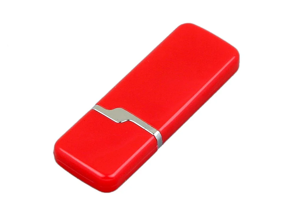 USB 2.0- флешка на 64 Гб с оригинальным колпачком красный 64Gb - фото 3
