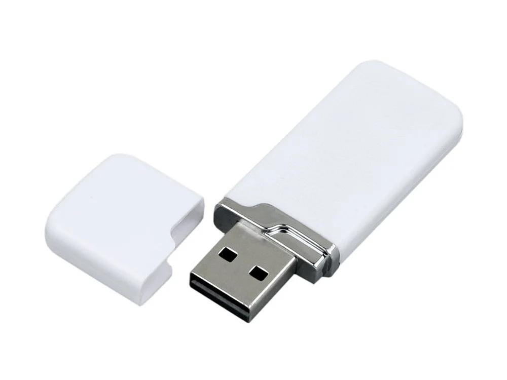 USB 2.0- флешка на 64 Гб с оригинальным колпачком белый 64Gb - фото 2