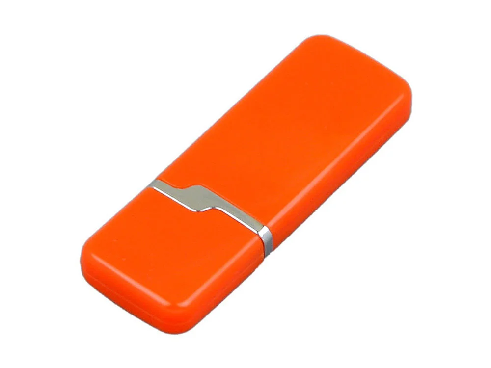 USB 2.0- флешка на 8 Гб с оригинальным колпачком оранжевый 8Gb - фото 3