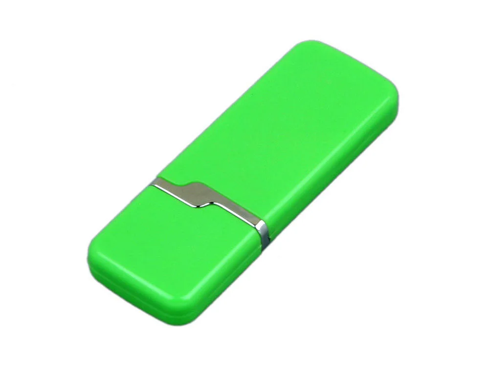 USB 2.0- флешка на 8 Гб с оригинальным колпачком зеленый 8Gb - фото 3