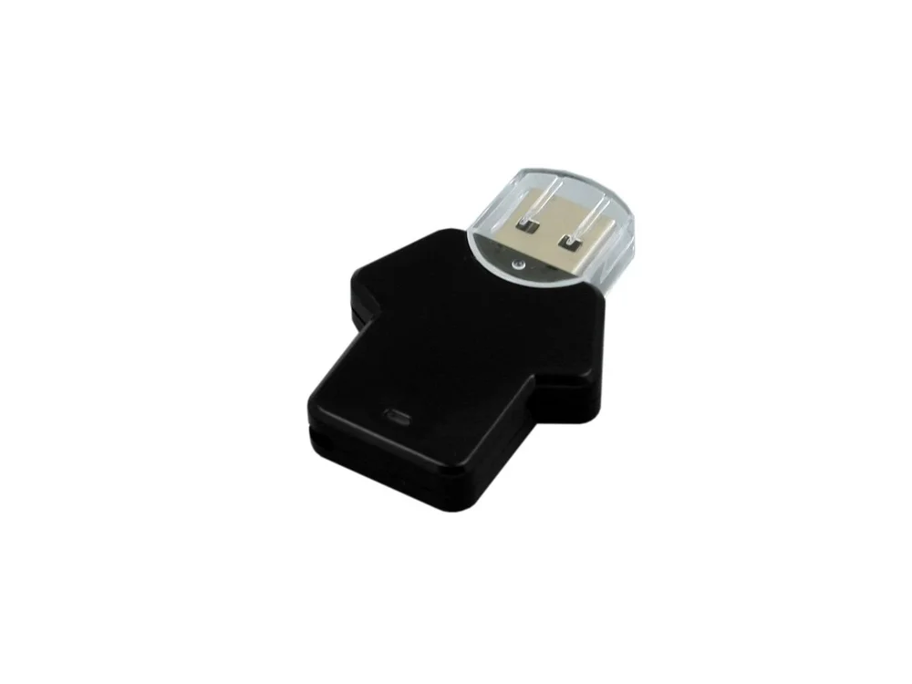 USB 2.0- флешка на 32 Гб в виде футболки черный 32Gb - фото 1