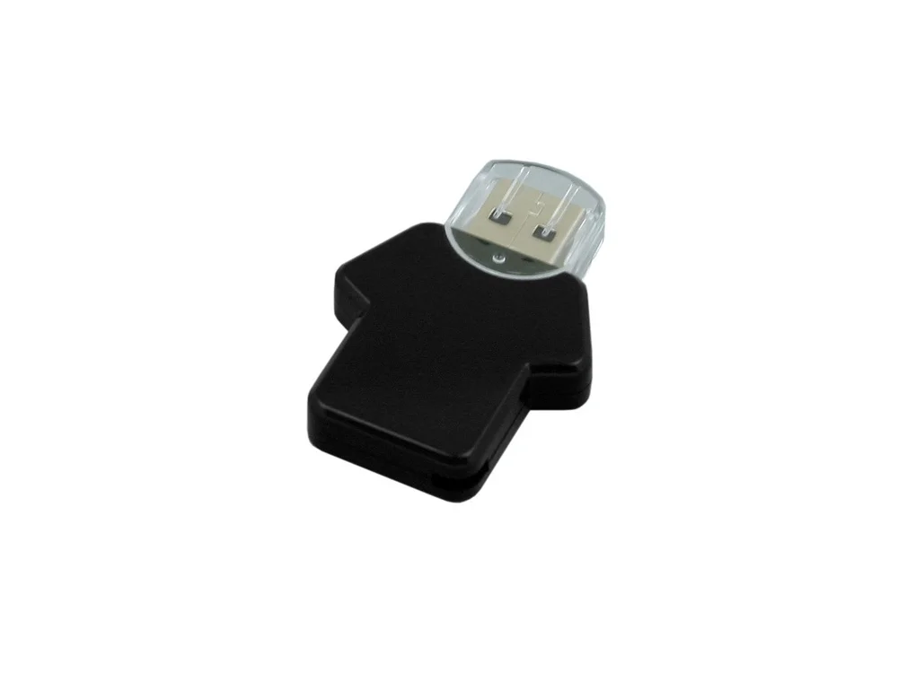 USB 2.0- флешка на 32 Гб в виде футболки черный 32Gb - фото 3