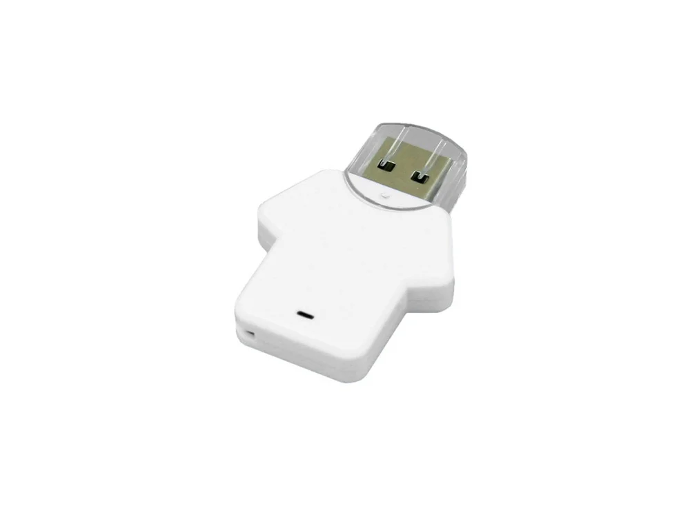 USB 2.0- флешка на 32 Гб в виде футболки белый 32Gb - фото 1